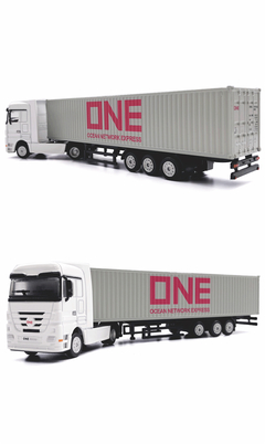 ONE物流 1:87合金集装箱货柜卡车模型 展示用集装箱卡车模型定制定做